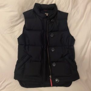 Navy J. Crew down vest